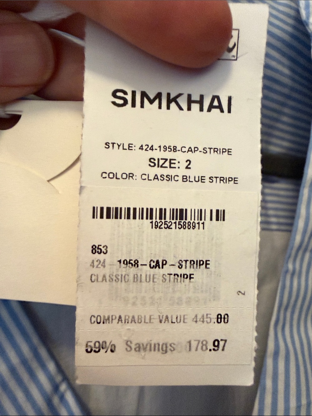 SIMKHAI
Briar wrap-effect striped cotton-blend poplin maxi shirt dress - Picture 7 of 7